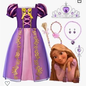 Rapunzel Dress con Accesorios